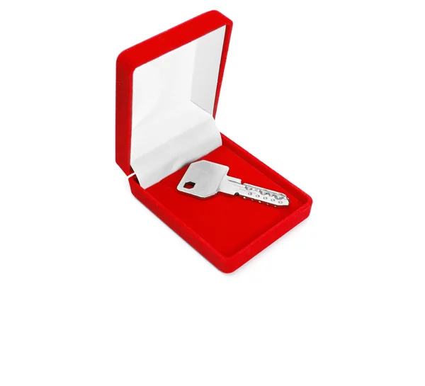 กุญแจในกล่องของขวัญ — ภาพถ่ายสต็อก