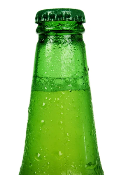 stock image Green beer bottle