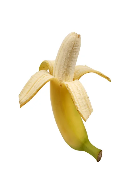 Banán izolované na bílém pozadí — Stock fotografie