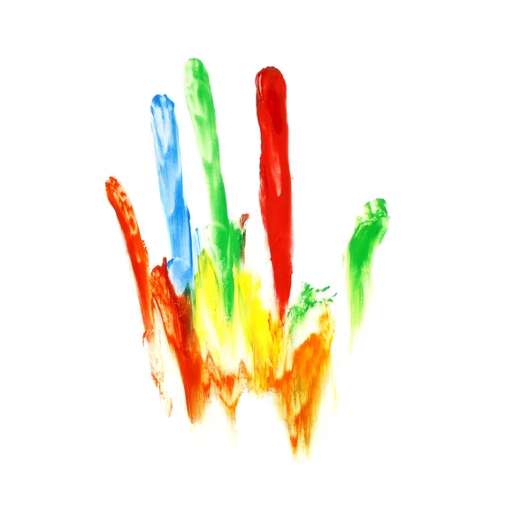 Forma colorida de la mano — Foto de Stock