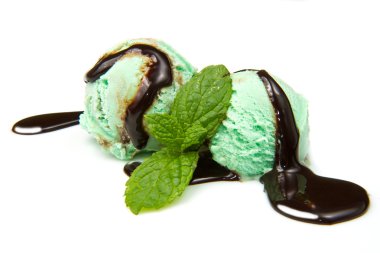 Mint ice cream clipart