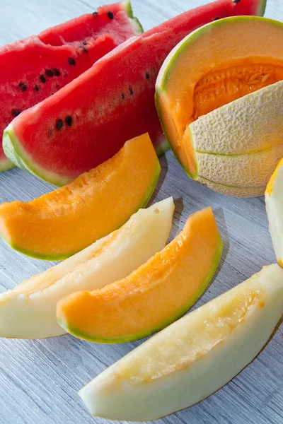 Meloun a meloun — Stock fotografie