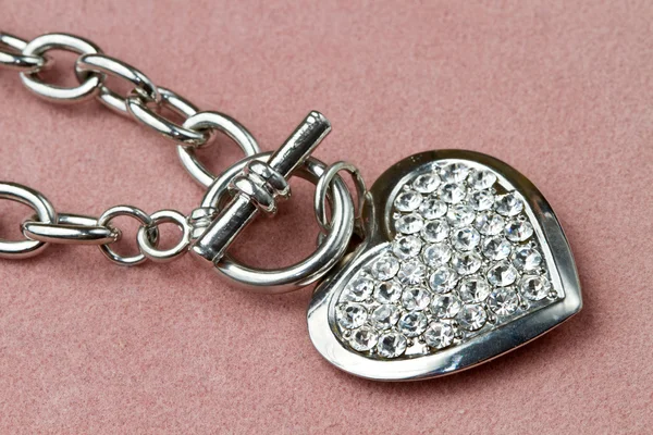 Bracelet in heart shape — Stock Photo, Image