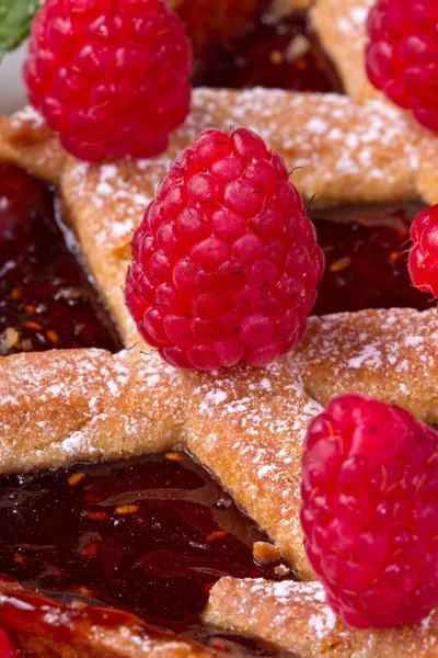 Raspberries tart — Stock Photo, Image