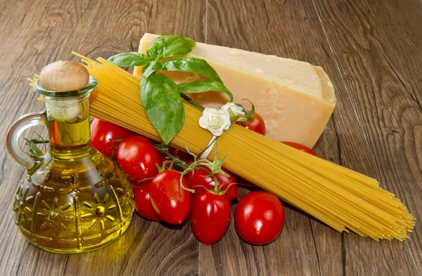 Ingredientes de espagueti — Foto de Stock