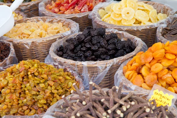 stock image Mix dried fruits collection