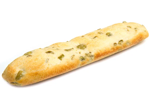 Хлеб с оливками — стоковое фото