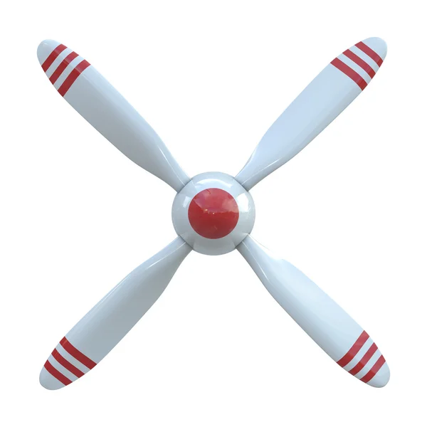 Vliegtuig propeller met 4 mes — Stockfoto