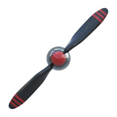 Plane propeller with 2 blades clipart