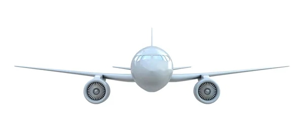 Flugzeug Frontansicht — Stockfoto