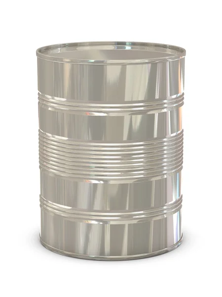 銀のブリキ缶 — ストック写真