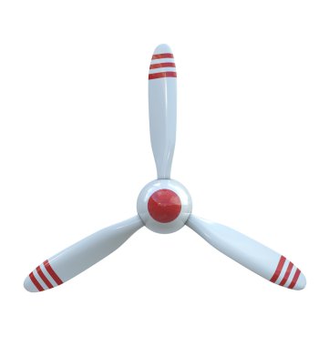 Plane propeller with 3 blades clipart