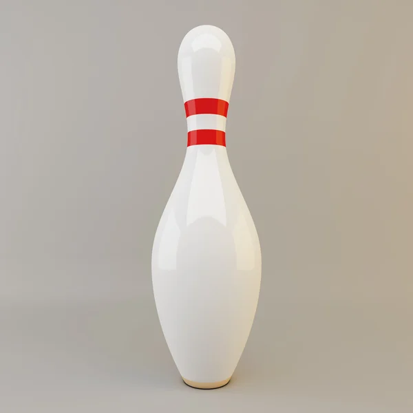 Enda bowlingnål — Stockfoto