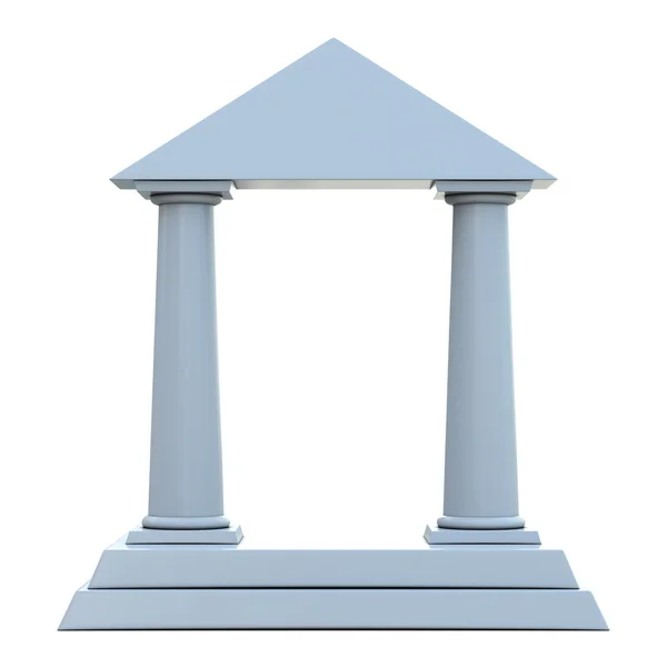 Bâtiment ancien avec 2 colonnes — Photo