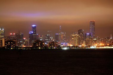 Melbourne skyline clipart