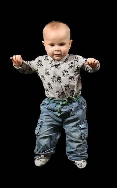 Toddler in a nappy — Stock Photo, Image