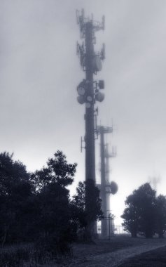 Communication towers clipart