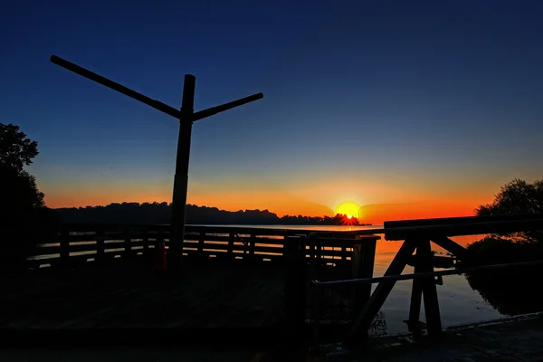 Sunrise over hamilton — Stock Photo, Image