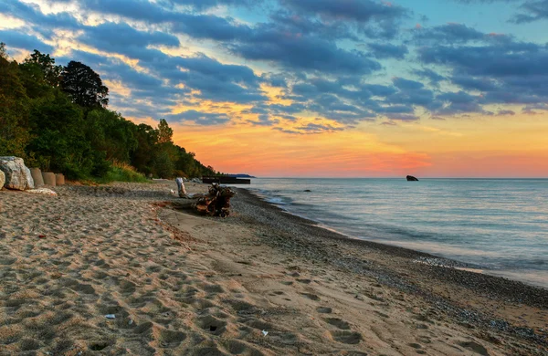 stock image Beach at sunset