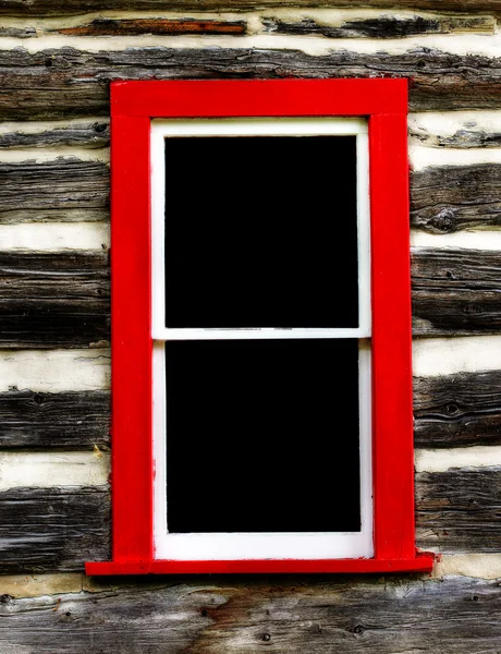 stock image Log shack With Window