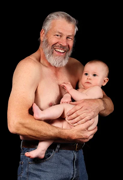 Man with young baby — Stock Photo, Image