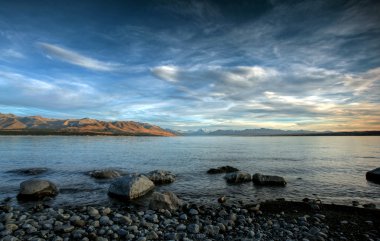 Glacier Lake in New Zealand clipart