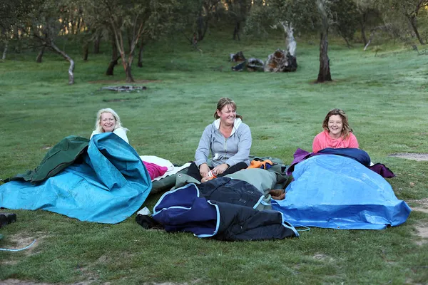 Camping dans la brousse — Photo
