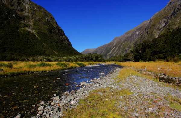 Горный ландшафт Новой Зеландии — стоковое фото