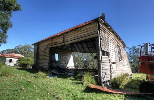 Rustikální dřevěné chaty — Stock fotografie