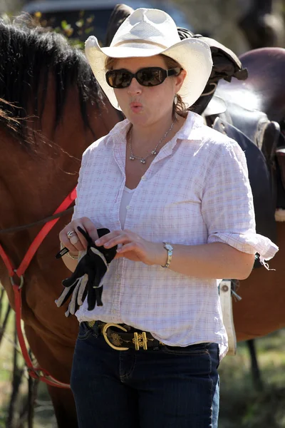 Female horse rider — Stock Photo, Image