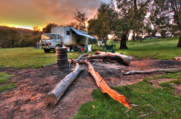 Camping i bushen — Stockfoto