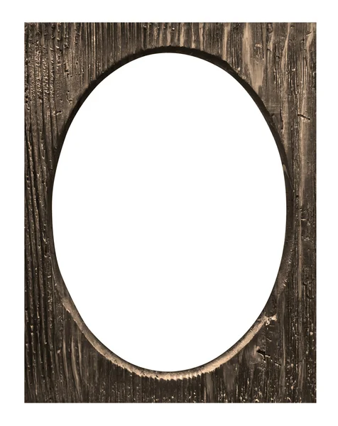 Isolated wooden frame — Stock Photo, Image