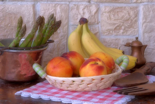 stock image Fruit and asparagus