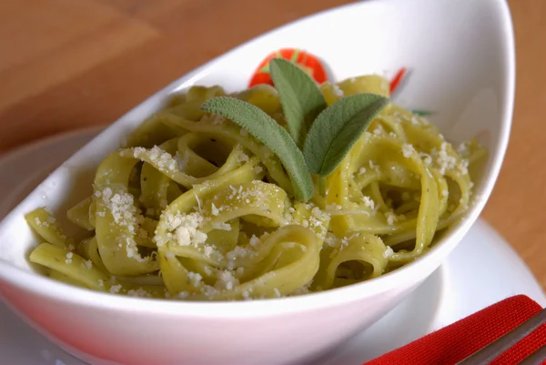 stock image Spinach fettuccine