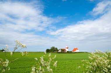 Lighthouse Hov Fyr, Denmark clipart