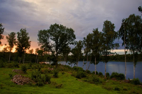 Lago na Suécia — Fotografia de Stock