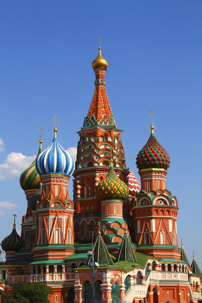 St Basil's Cathedral on Red Square in Moscow, Russia