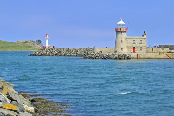 LIGHTHOUSE AT HOWTH HARBOR IN IRELAND — Stock Photo, Image