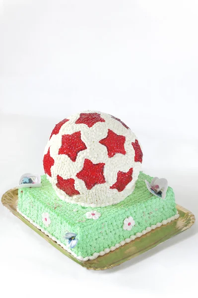 Fotboll cake — Stockfoto