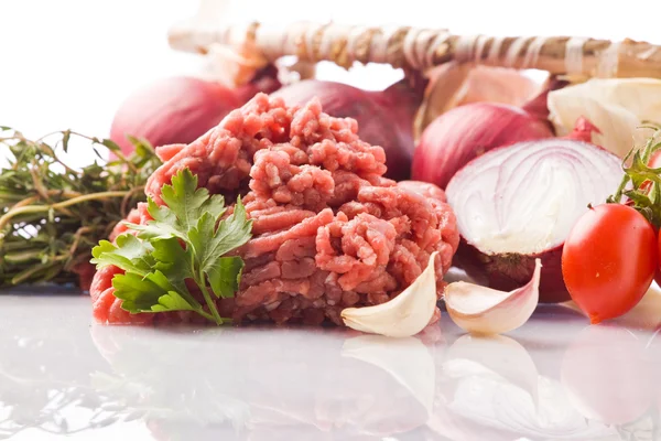 İtalyan domates sosu için malzemeler — Stockfoto