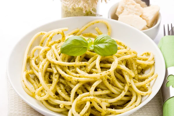 Pasta with Pesto — Stock Photo, Image