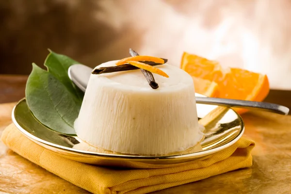 Vanilla Orange Pudding — Stock Photo, Image