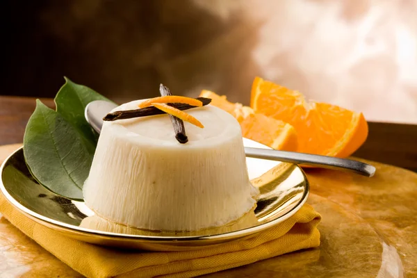 Orange vanilj pudding — Stockfoto