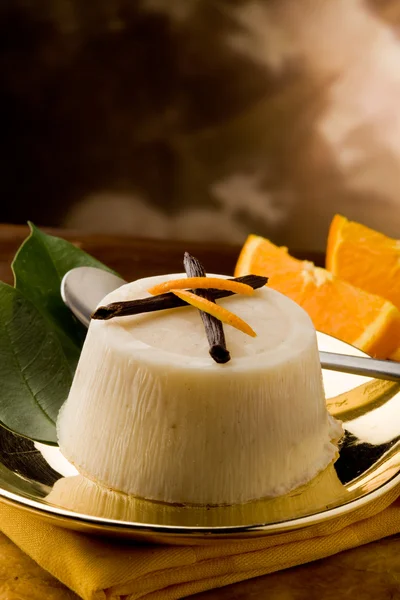 Budino all'arancia alla vaniglia — Foto Stock