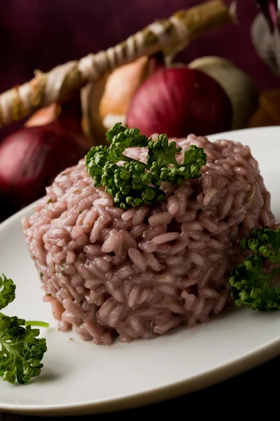 Risotto with red wine — Stock Photo, Image