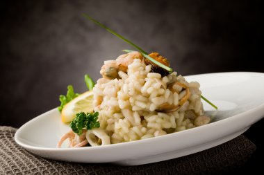 Risotto ile deniz ürünleri