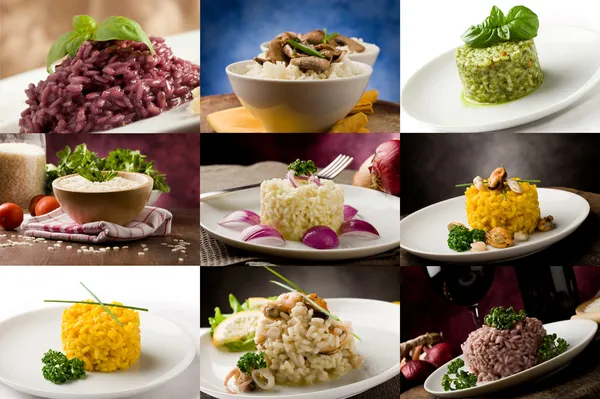 Collage de risotto — Foto de Stock