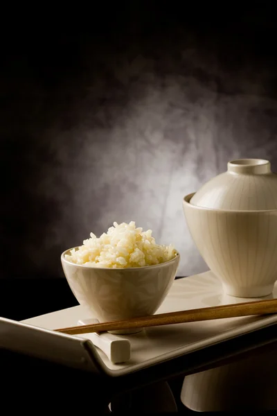 stock image Rice with chopsticks