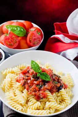 Pasta with Tomato sauce clipart