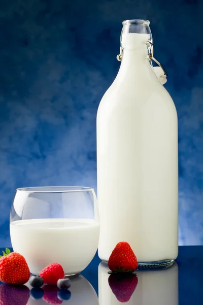 Молочний з лісовими ягодами — стокове фото